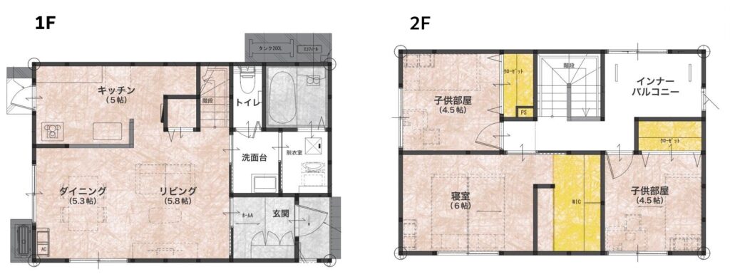【3～4人家族にちょうどいい家】 花岡S【新築住宅】